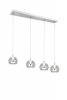 Lampa wisząca LED nowoczesna szklane klosze półokrągłe designerska ściemnialna FLYNT 331610406 Trio 